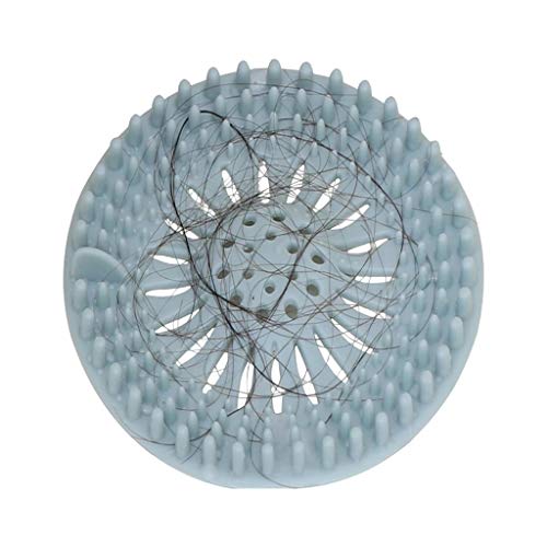 Samoii Hair Catcher Durable Silicone Shower Drain Covers Easy to Install and Clean Suit for Bathroom Bathtub and Kitchen 5 Pack