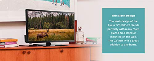 AXESS TVD1805-22 22-Inch 1080p LED HDTV, Features 12V Car Cord Technology, VGA/HDMI/USB Inputs, Built-in DVD Player, Full Function Remote - Thumbnail 5
