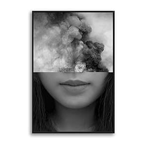 Framed Canvas Home Artwork Decoration Portrait Canvas Wall Art for Living Room, Bedroom - 16x24 inches