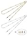 Mini Tree Glasses Strap for Women Eyeglass Chains SS Beaded Reading Glasses Cords Sunglasses Holder Strap Lanyards Eyewear Retainer (Silver and Gold)