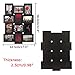 PETAFLOP 12 Openings 4x6 Picture Frames Collage Black Multi Frame 4 x 6, Wall Mounted Vertically or Horizontally