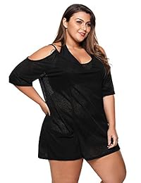 Traje de baño para dama Tankini Falda de playa de vacaciones Más el tamaño del bikini de playa traje de baño de red traje de baño