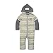 Burt's Bees Baby Girl's Matelasse Organic Baby Kimono One Piece Jumpsuit, Hooded Mushrooms, 12 Months