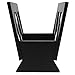 Oceanstar Contemporary Wood Magazine Rack, Black