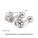 Bonnie Cute Mouse Crystal Rhinestone Girl's Screwback Stud Earrings