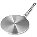 Rorence Heat Diffuser for Gas & Electric Stovetop - Stainless Steel Induction Hob Simmer Ring Plate with Handle - 9 inch