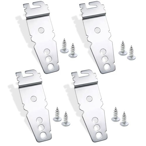 4 Pack Undercounter Dishwasher Bracket, Dishwasher Clips, Dishwasher Mounting Bracket, with Screws Compatible with Whirlpool Kenmore KitchenAid Maytag Dishwasher, Replace 8269145 WP8269145 WP8269145VP