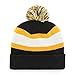 OTS NFL Pittsburgh Steelers Men's Rush Down Cuff Knit Cap with Pom, Team Color, One Size