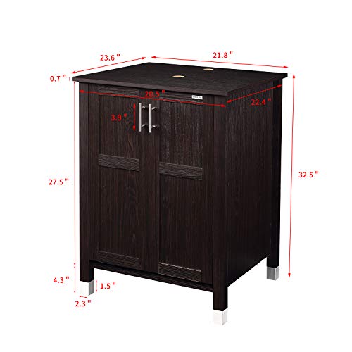 Modern Bathroom Vanity And Sink Combo Stand Cabinet with Vanity Mirror,Single MDF Cabinet