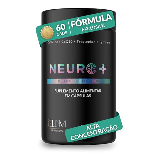 Neuro+ 60 Capsulas ELLYM NUTRITION Nootropicos Multivitaminico Foco Cafeina Magnesio Triptofano Taurina B12 Tirosina