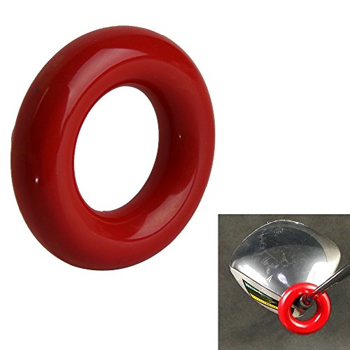 Domybest Red Round Weight Power Swing Ring for Golf Clubs Warm up Training Aid
