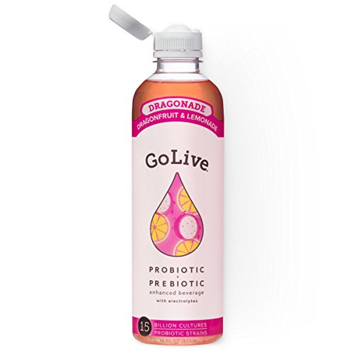 GoLive Dragonade Probiotic & Prebiotic Ready-to-Drink, Dragon Fruit & Lemon, 16 Ounce (Pack of 6) - Thumbnail 2