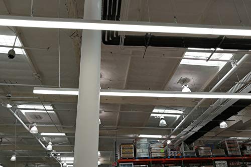 FaithSail 110W LED Strip Lights 8FT Linkable Linear LED Shop Garage Lights, 12500LM, 1-10V Dimmable, 5000K, 8 Foot Lighting Fixtures for Warehouse Supermarket Workshop Office, ETL Certified - Thumbnail 5