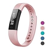 Fitness Tracker, LETSCOM Fitness Tracker Watch with Slim Touch Screen and Wristbands, Wearable Activity Tracker as Pedometer Sleep Monitor,Pink for Android and iOS