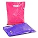 Premium Glossy Merchandise Bags With Die Cut Handle – Retail, Gift, Party, Shopping Bags – Size 9’’ x 12’’ – 200 Pack – (100 Purple & 100 Pink)