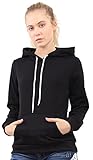 ZG&DD Women's Basic Soft Brushed Fleece Long Sleeve Pocket Pullover Hoodies Sweatshirts