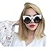 Cat Eye Sunglasses, VESNIBA Women Men Vintage Retro Glasses Unisex Fashion Aviator Mirror Lens Sunglasses (Free, G)
