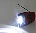 Emergency Radios, Ecurfu Hand Crank Self Powered AM/FM NOAA Solar Weather Radio with LED Flashlight, 1000mAh Power Bank Phone Charger (Red)