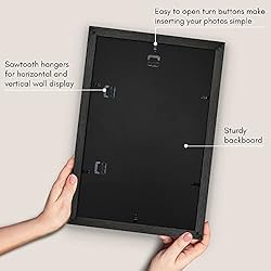Americanflat 12x18 Poster Frame in Black - Use as