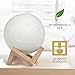 Moon Lamp With Stand | 3D Printed Moon Lamp | Dimmable Touch Control | Rechargeable LED Decor Light | Perfect Night Light for Kids | 3 colors | 5.9 inches | A Bright Lunar By WeXOOM