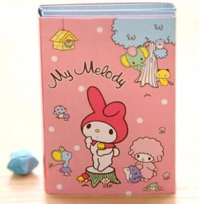 Kawaii My Melody 6 Fold Sticky Notes Memo Pad (Pink)