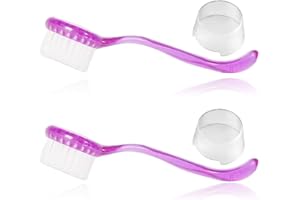 WOLEDOE 2 Pack Hamster Brush, Guinea Pig Massage Combs, Hedgehog Cleaning Supplies - Purple