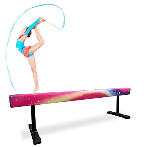 JOYSFIT 7.2ft Gymnastics Balance Beam, High and Low Floor Beam