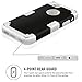 iPhone 6 Case 4.7, iPhone 6 Cases Hard Cover Shell TPU Rubber 2 Piece Ultra Slim Thin Bumper Covers Apple iPhone 6S Case Durable Protective Design Hybrid Defender Heavy Duty Shockproof (Black Grey)