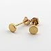 14k Yellow, White or Rose Gold Tiny Circle Stud Earrings