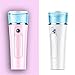 Nano Mist Sprayer Handheld Ionic Facial Spray Mister Face Steamer Daily Moisturizer Mini Portable for Strong Deep Moisturizing, Makeup, Facial Water Spa/Skin Care Beauty Instrument (Pink)