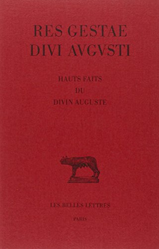 Download Res gestae divi Augusti: Hauts faits du divin Auguste (Collection Des Universites De France Serie Latine) (French Edition)