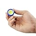 【4 Pack】Elecrainbow E02 Mini COB Keychain Flashlight, 150 Lumens Mini Aluminium Alloy Pocket Portable Emergency Light, Black, Blue, Red, Silver