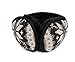Iuway Unisex Knitted Foldable EarMuffs Fleece Lined Warm Ear Muffs Winter Outdoor EarMuffs (Black)