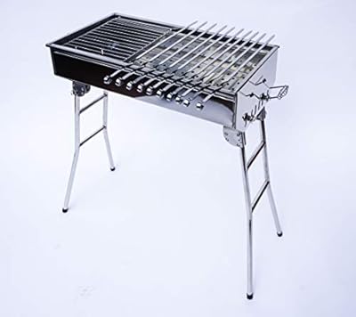 Stainless Steel Charcoal Grill Kebab BBQ Portable Mangal