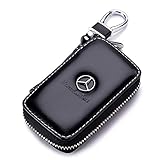 Leather Car Key Case Remote Control package Auto Key Chains (benz)