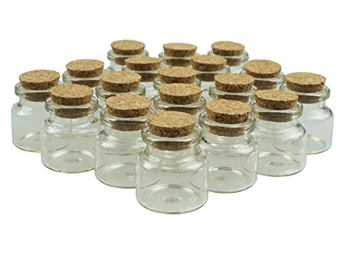 10ml small mini glass bottles sample jars with cork sto…