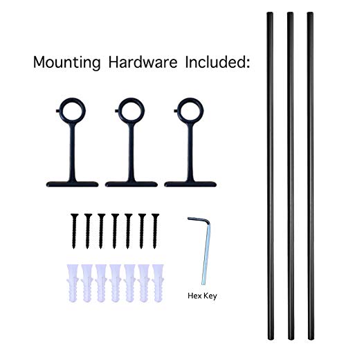 image for Rose Home Fashion RHF Curtain Rods 72 to 144-1