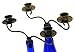 Wine Bottle Candle Holder Candelabra – 2 Candle Topper Set of 2 – Rustic Wine Bottle Decor for Table Centerpieces