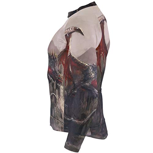 SLHFPX Lazy Dragon Sleeping Mens Cycling Jersey Jacket Long Sleeve Mountain Riding Skinsuits Outfit - Thumbnail 5