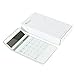 Elegant Design Pure White 10 Digit Dual Powered Standard Function Calculator Desktop Calculator