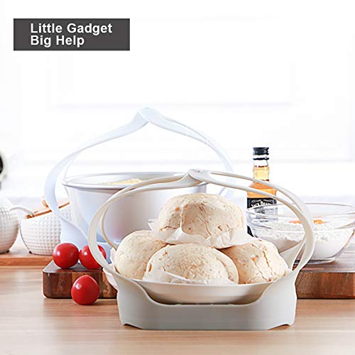 Alselo Pressure Cooker Bakeware Sling for Instant Pot 6 Qt/8 Qt, Silicone Portable Steaming basket, Anti-scalding Steamer Rack (Gray) - Thumbnail 6