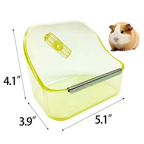 Small Animal Food and Water Bowl,Bunny Cage Hay Feeder Bin,Guinea Pig Timothy Holder,Feeding Bowls for Rat, Hamster,Chinchilla,Gerbil,Hedgehog,Rabbit(Random Coloer) - Thumbnail 2