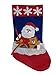 Christmas Stockings for Kids - Set of 3 - Family Fireplace Decorations and Cute Santa Stocking Fillers for Light Gifts & Goodies – 18’’/46cm Long, Classic Unique Xmas Socks Made of Soft Felt