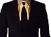 NEON NIGHTLIFE Light Up Neck Tie for Men, Orange