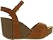 Refresh Mara-06 Womens Ankle Strap Comfort Wide Band Platform Wedge Sandals, Tan, 10