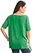Roamans Women's Plus Size Fringe Tee