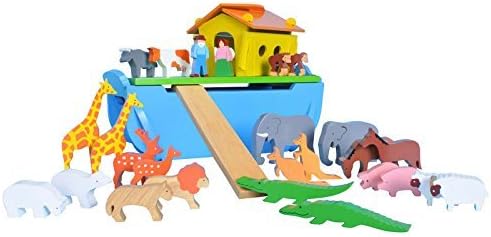 Wooden Noah's Ark Including 24 Chunky Animals