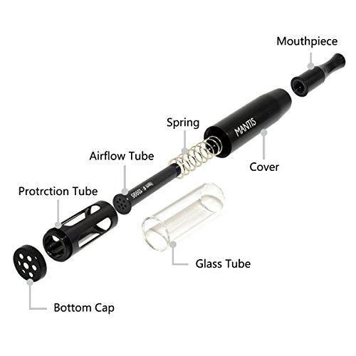 Atman Dry Herb Vaporizer Mantis Metal Smoking Pipe Portable Ignition