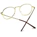 PenSee Oval Classic Retro Metal Frame Clear Lens Round Circle Eye Glasses
