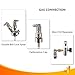 OneBom Ball Lock Disconnect, Stainless Steel Ball Lock Gas & Liquid, 1/4’’ MFL Thread Update for Corny Keg (Stainless Steel)